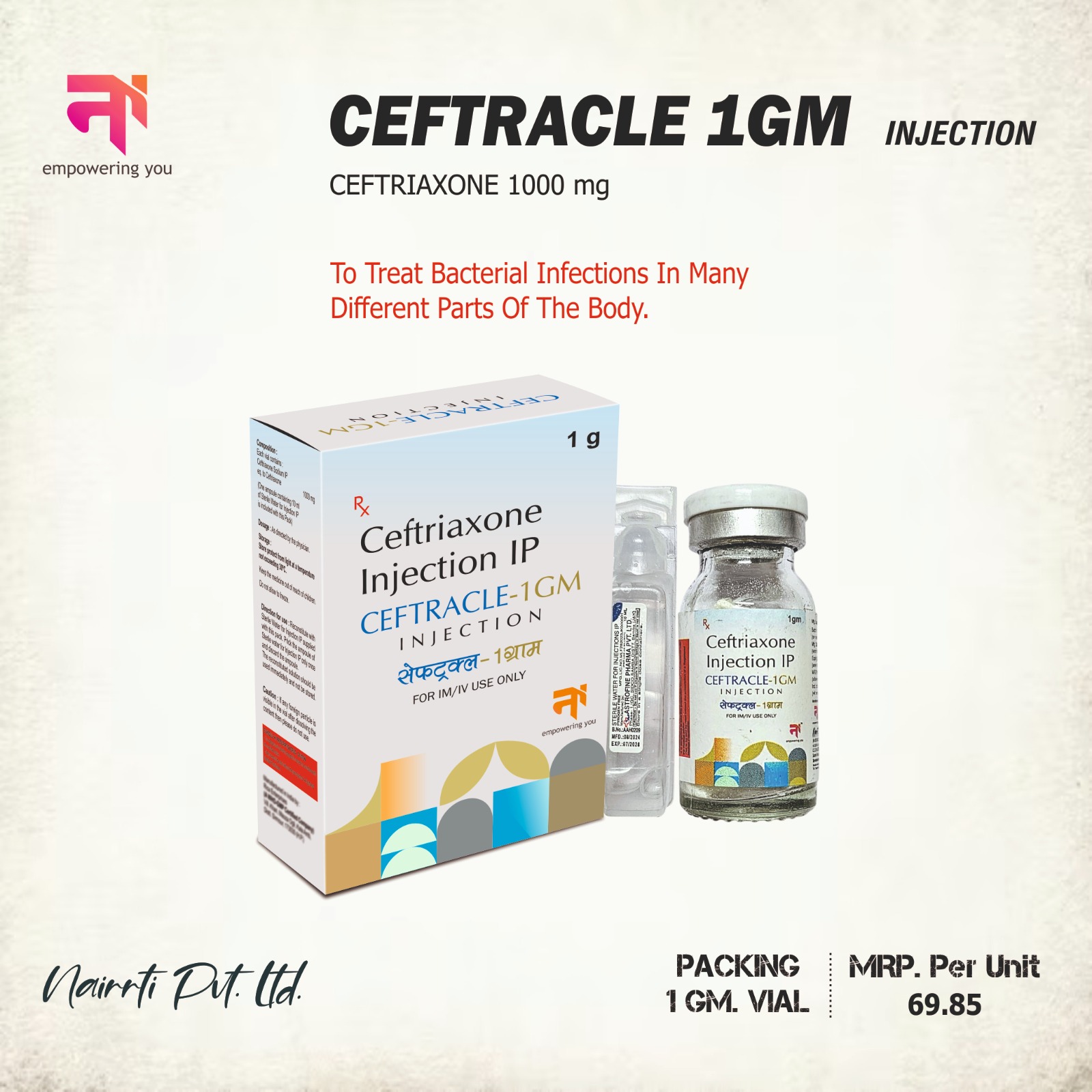 CEFTRACLE 1GM